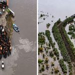 Imágenes impactantes: antes de El Niño, los Bajos Submeridionales siguen inundados y los ganaderos evacúan hacienda